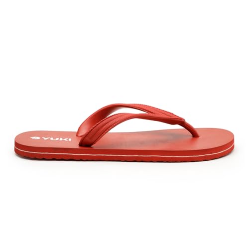 Image of YUKI Unisex Slippers | Hawai Chappal Rubber Flip Flops Slippers, Comfortable & Ultra-Light, Waterproof Non-Slip Thong