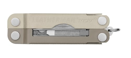 Image of LEATHERMAN, Micra, Keychain Multi-tool with Grooming Tools, Mini Pocketknife for Everyday Carry (EDC), Hobbies & Outdoors, Built in the USA, Winter Fog