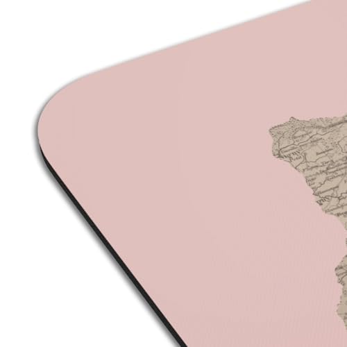 Set de table antidérapant grand format lot de 4 sets rose Ardennes
