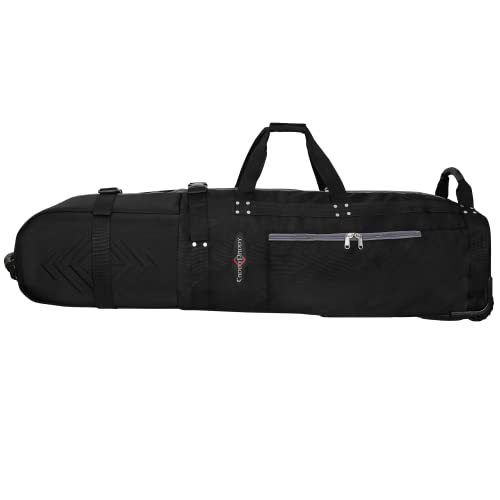 New Caddydaddy First Class Premium Padded Golf Club Travel Cover With Wheels - Heavy Duty Golf Travel Bag For Airlines (Black) #TOP7