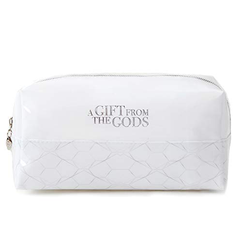 Un regalo de los dioses Geo blanco cuadrado maquillaje cosmético neceser bolsa bolsa