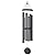 Corinthian Bells by Wind River - 50 inch Black Wind Chime for Patio, Backyard, Garden, and Outdoor Decor (Aluminum Chime) Made in The USA