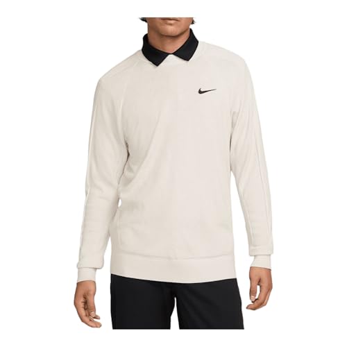 Nike Tour Men's Golf Sweater (FQ8832-104, Light Orewood Brown/Black)