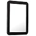 SAVITA 5 1/4 x 6 7/8 Inch Magnetic Locker Mirror,Magnetic Back Sticks to Metal Surface,Ideal for School Locker, Bathroom,Refrigerator,Workshop Or Office Cabinet (Black)