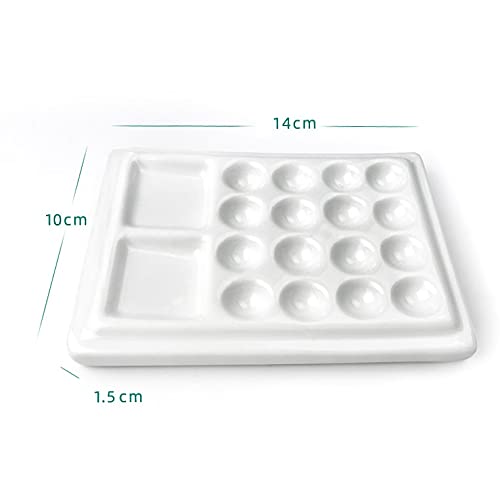 paleta akwarelowa paleta paleta, do akwareli, oleju, gwaszu, rękodzieła, amatorów, artystów, rzemieślników, kuwet na farby, (Kolor: 18 otworów)