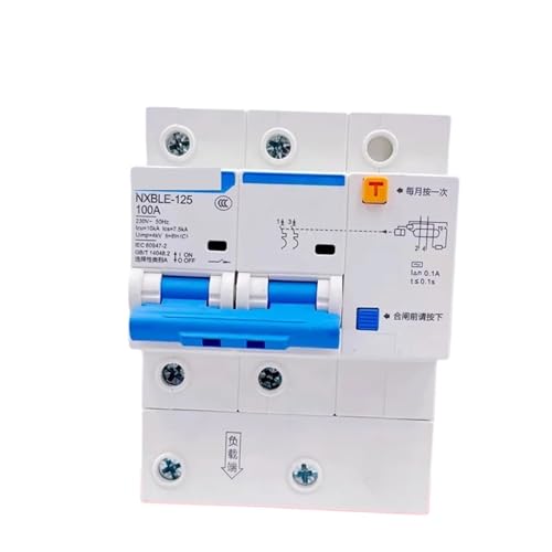Disyuntor magnetotérmico diferencial RCBO NXBLE 40A 1P N con sensibilidad de 100mA 2
