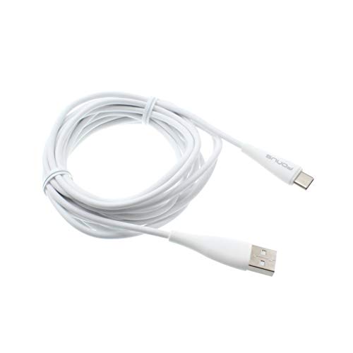 10ft Long Cable Type-C Charger Cord Power Wire USB-C Compatible with Alcatel 3V (2019) - 7 - Idol 4S - Idol 5 - Idol 5S - PulseMix