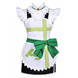 XLSJIAMAN Anime Cos Rin Hoshizora Cosplay Costume Apron Maid Dress (Male-Size, Large)