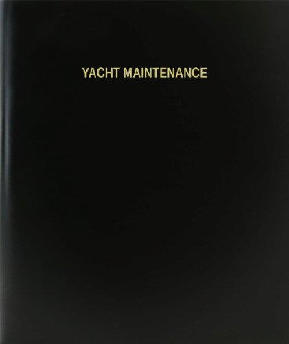 BookFactory Yacht Maintenance Log Book/Journal/Logbook - 120 Page, 8.5''x11'', Black Hardbound (XLog-120-7CS-A-L-Black(Yacht Maintenance Log Book))