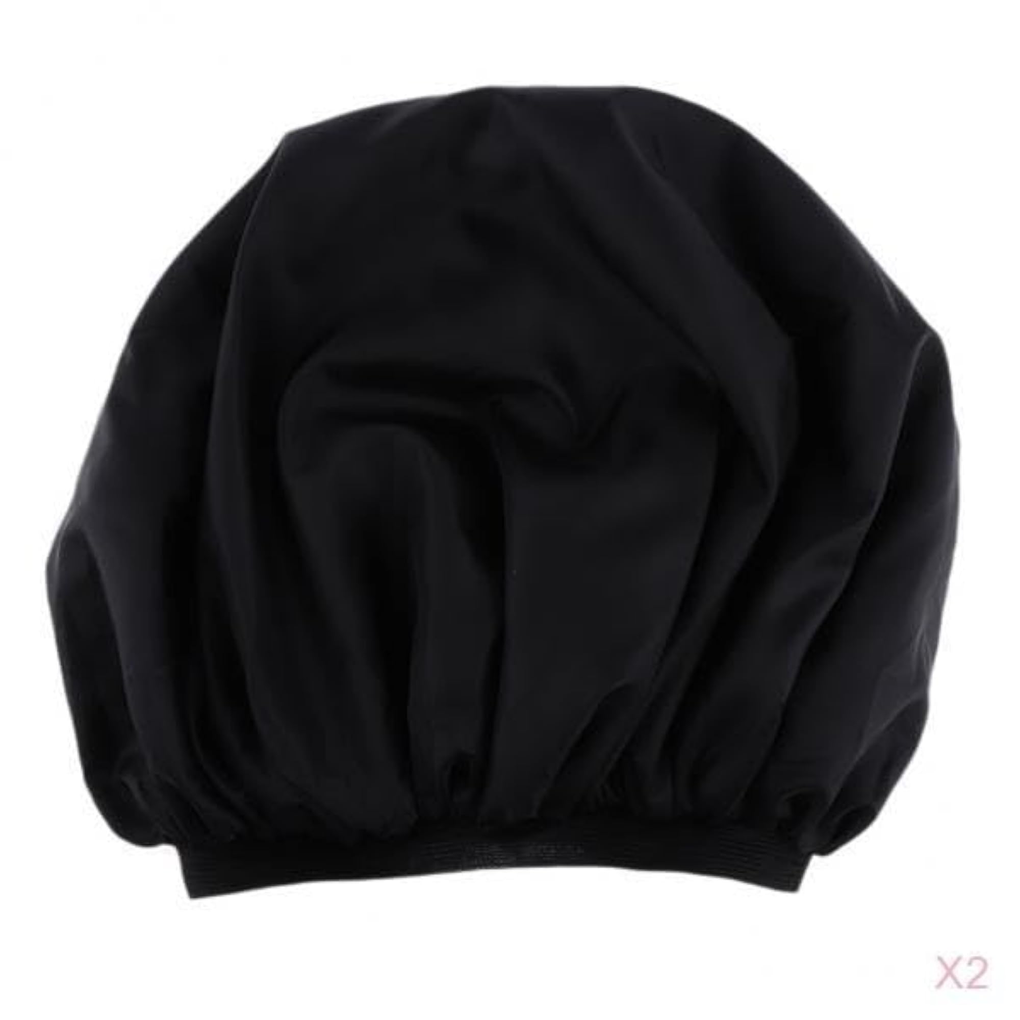 2pcs Lady Shower Caps, Waterproof Elastic Bath Hair Bonnets