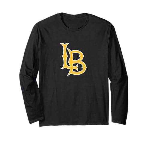 Long Beach State 49ers Icon Logo Officially Licensed Black Long Sleeve T-Shirt
