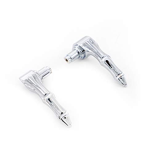 Manillas de Cerradura de Alforja GUAIMI Chrome Compatibles con Harley Electra Glides, Road Glides, Road Kings y Street Glides 2014-2019 (excepto FLHXSE y FLTRXSE) - Dedo Medio Esqueleto miniatura 3