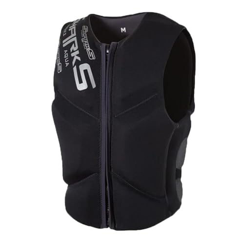 Swim Jacket - Chaleco Salvavidas de Neopreno for Adultos, Ligero, anticolisión, Gran flotabilidad, Ideal for Pesca, navegación y esnórquel.(Black,M)