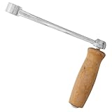 ARTSEWPLY Manuelle Edelstahl Fleischwolf Kurbel Handgriff mit Holzgriff Kompakt Platzsparend Einfach Montierbar Zubehör für Küchen Fleischwolf Zuhause Hand Crank Meat Mincer