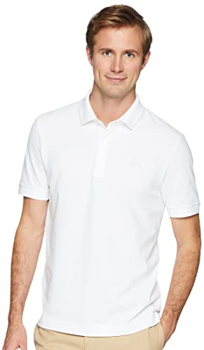 Lacoste mens Short Sleeve Paris Polo Shirt, White, Large US