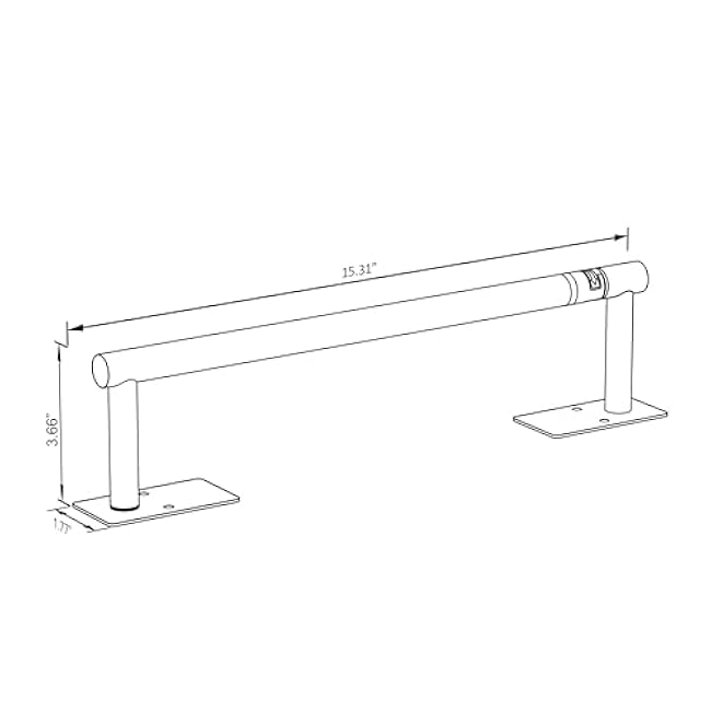 BVL Paper Towel Holder Under Cabinet for Kitchen Brushed Nickel Adhesive