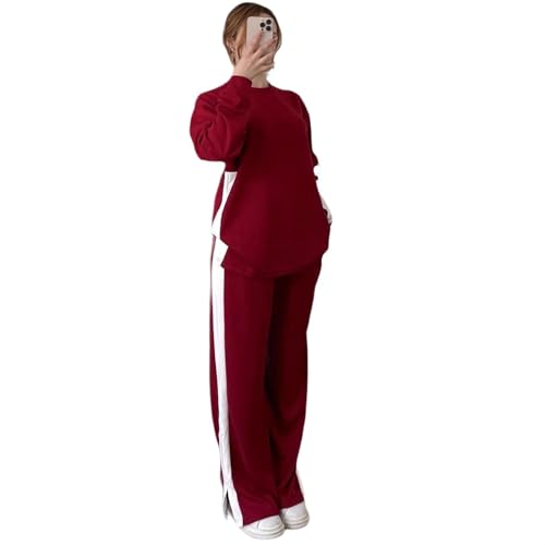 Ensemble 2 pièces sport décontracté tricot pour femmes en automne