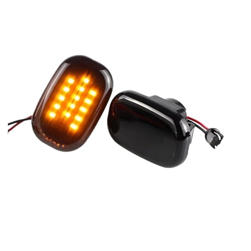 Mirror Indicator Light For ​Toyota For Corolla E10/E11/E12 1992-2007 For Corolla ZE120 2000-2007 2Piece Led Smoke Dynamic Side Marker Turn Signal Lights Mirror Turn Signal(Dynamic)