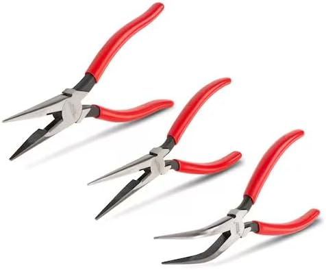 Long Nose Pliers Set, 3-Piece (7, 8, 6 in. Bent), Mfr: PGF99101-A