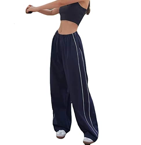 Imuedaen Track Pants Damen Parachute Pants Y2k Hosen Baggy Cargohose Weites...