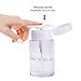 2 Pack 100ml/3.5oz Pump Dispenser Bottle for Makeup Remover, Facial Toner Lotion Organizer Travel Bottle, Plastic Clear Cosmetic Container Push Down Liquid Dispenser Pump Bottle with Flip Top Cap
