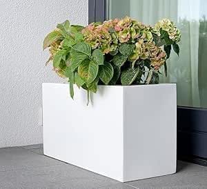 GRP Fiberglass Rectangular Long Pot 70x30x30cm (LWH) for Plants and ...