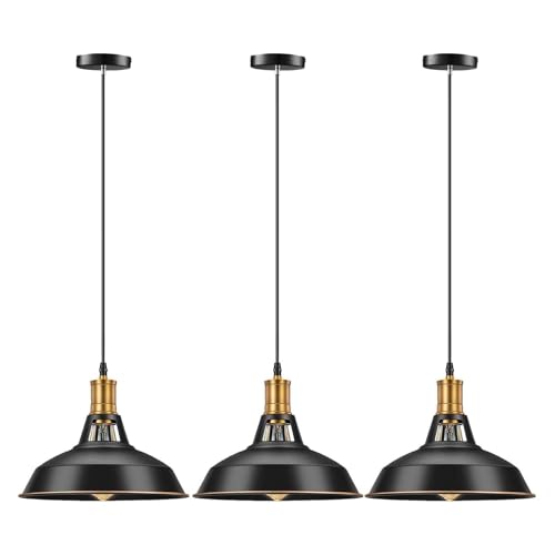Pynsseu Farmhouse Style Industrial Pendant Light,...