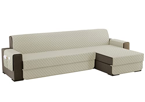 sevi's Funda Sofa Chaise Long 300cm Izquierdo/Derecho Universal Reversible Impermeable, Protector...
