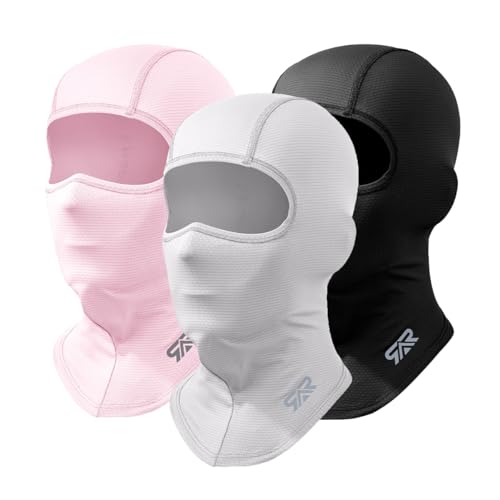 Image of 3 Pieces Balaclava Face Mask Breathable Sun Protection Motorcycle Outdoor Sport Full Face Cover for Men and Women