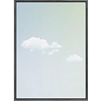 SIGNWIN Framed Canvas Wall Art Green Blue Gradient Sky Nature Clouds Photography Modern Art Contemporary Relax/Calm for Living Room, Bedroom, Office - 16