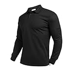 Deyeek Men's Polo Shirts Long Sleeve Golf Polo Shirts for Men Quick Dry UPF 50+ Sun Protection Polos Casual Collared Shirts