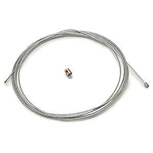 Easyboost Câble de Gaz Accélérateur 2,50 mètres Ø1,2mm Universel avec Serre-Câble Carburateur Poignée Tirage Rapide pour Scooter 50cc Mob Moto MBK Booster Nitro Vespa Kymco AM6 Derbi GY6 103 51