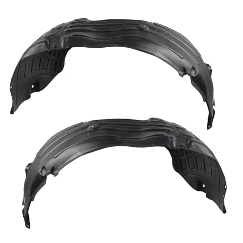 Image of TRQ Front Driver and Passenger Side Inner Fender Liner Set Compatible with 2016-2018 Kia Optima Korea Built Models 1st VIN Digit K