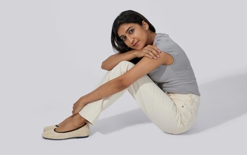 Image of Neeman's Metallic Square Flats for Women | Ballerinas & Slip On Casual Shoes| Comfortable & Flexiable
