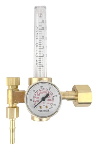 WELDINGER Druckregler ECO mit Flowmeter für Argon/CO2 Schutzgasregler