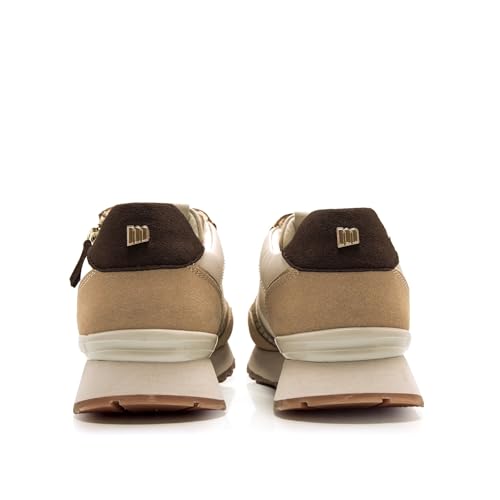 Mtng Para Mujer. 60391 Zapatillas Joggo Beige (36), Tela, Plano, Cordones, Casual - 3