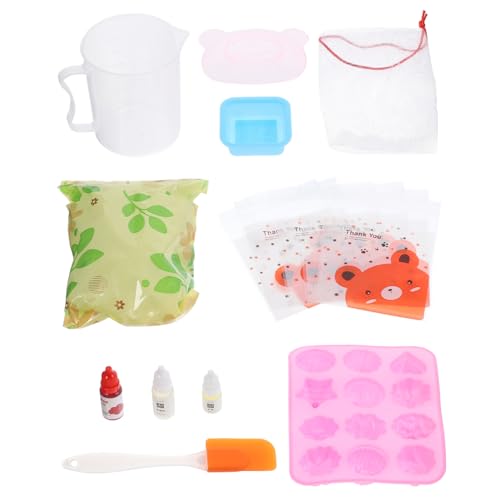 POPETPOP Kit de Fabricación de Jabón DIY para Principiantes Material Seguro y Natural Incluye Base de Jabón Pigmentos y Esencias para Casa y Desarrollo Creativo
