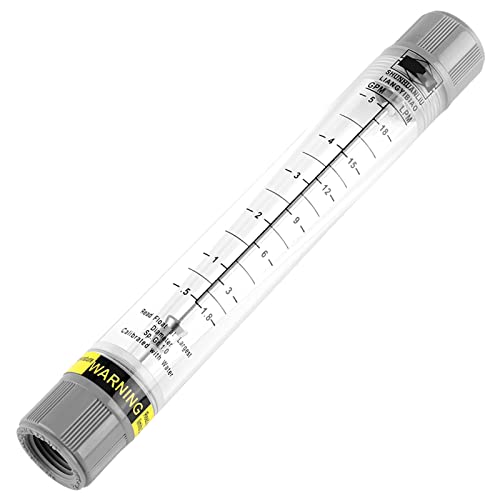 Leapiture Tube Type Flowing MeterLiquid Pipeline FlowmeterWater FlowingMeter Lightweight Accurate for Indoor and Outdoor Use