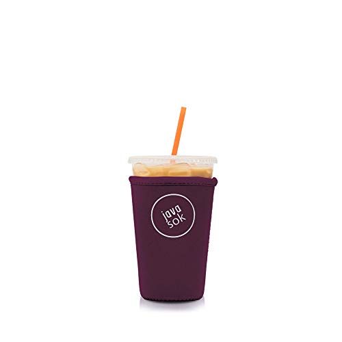 image for Java Sok Reusable Iced Coffee Cup Insulator Sleeve for Cold Beverages 