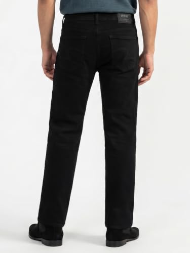 Image of Spykar Men's Ricardo Straight Fit Jeans | Mid Rise | Casual Denim | Non-Stretch Fit | Jeans for Man