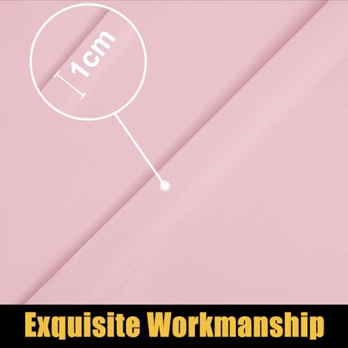 Smiry Rectangle Picnic Table Cloth, Waterproof Elastic Fitted Tablecloths for 8 Foot Tables, Washable Polyester Table Cover for Camping, Valentine's Day and Outdoor (Pink, 30"x96") by Smiry - Image 9