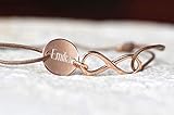  Infinity Armband mit Gravur,Freundschaftsarmband Unendlichkeit, Namensarmband personalisiert, 925er Armband, Gravurarmband Damen,
