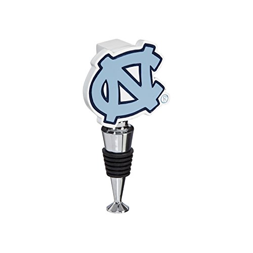 Team Sports America University of North Carolina Hand-Painted Team Logo Bottle Stopper