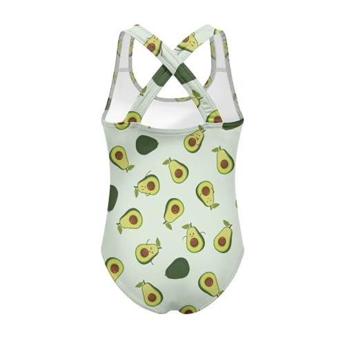 One Pieces Swimsuit for Girls Crew Neck Cute Swimwear Bathing Suits for Summer Hawaiian Quick-Dry 5-14 Years2