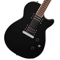 Solidbody Electric Guitar with Mahogany Body 2 Humbucking Pickups - Jet Black Laurel Fingerboard Mahogany Neck