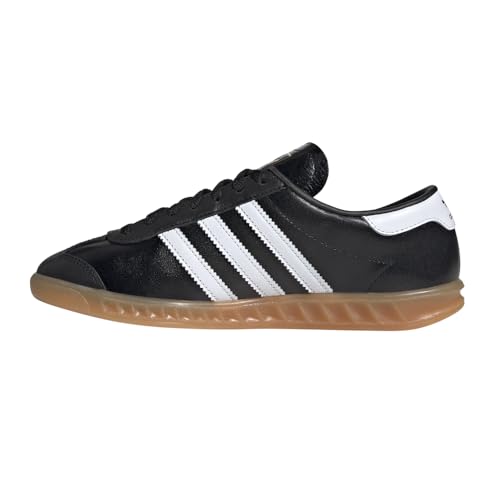adidas Womens Hamburg Lace Up Sneakers Shoes Casual - Black - Size 7.5 M3