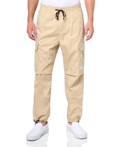 HUGO Mens Relaxed Fit Cotton Twill Joggers