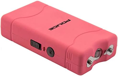 POLICE Stun Gun 800-30 Billion Mini Rechargeable with LED Flashlight, Pink