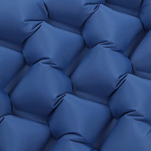 Matelas de camping gonflable double Pilipane bleu marine et leger
