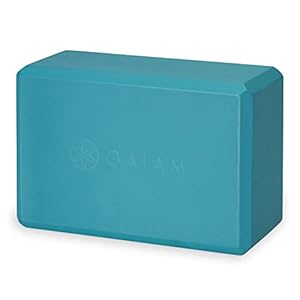 Gaiam Yoga Block – Supportive Latex-Free EVA Foam Soft Non-Slip Surface for Yoga, Pilates, Meditation, Vivid Blue